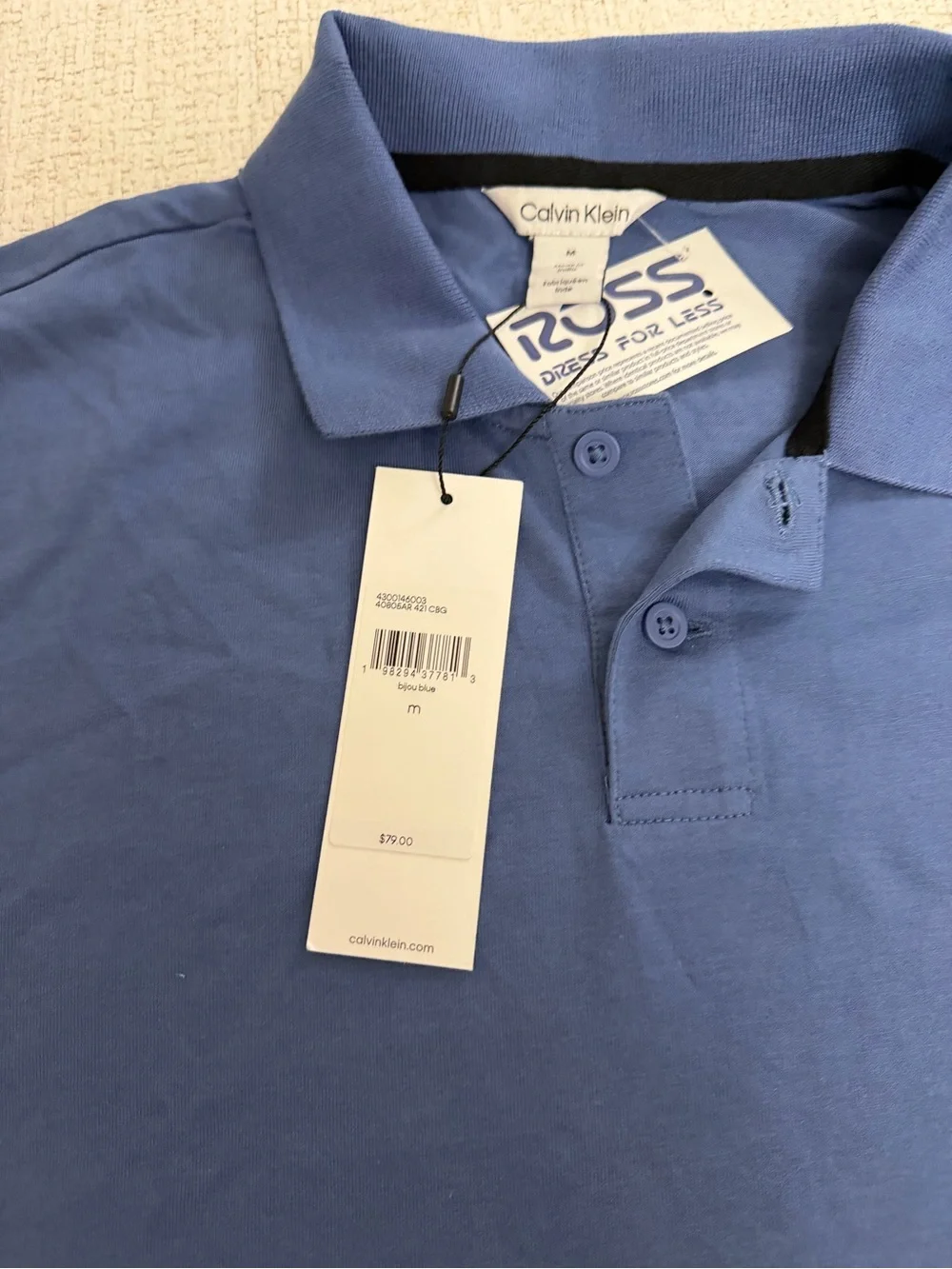 Calvin Klein Men’s Indigo Blue Polo Shirt